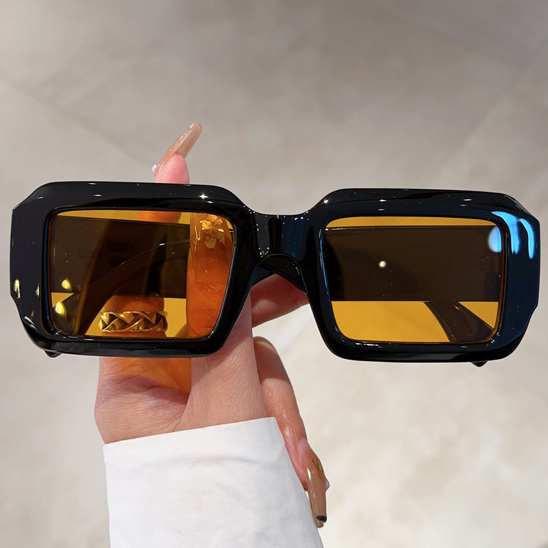 Ladies oversized square sunglasses with modern plastic frame Stornfield