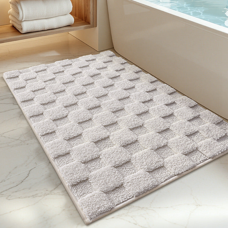 Plush Textured Bath Mat