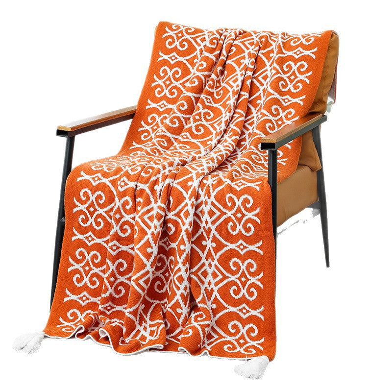 Patterned Accent Throw Blanket