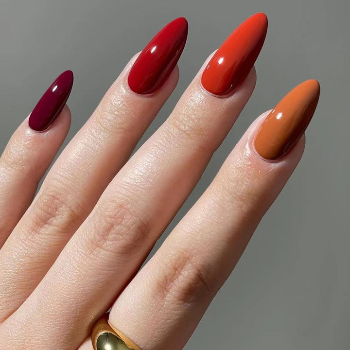 Artful nail extensions in elegant stiletto style Stornfield