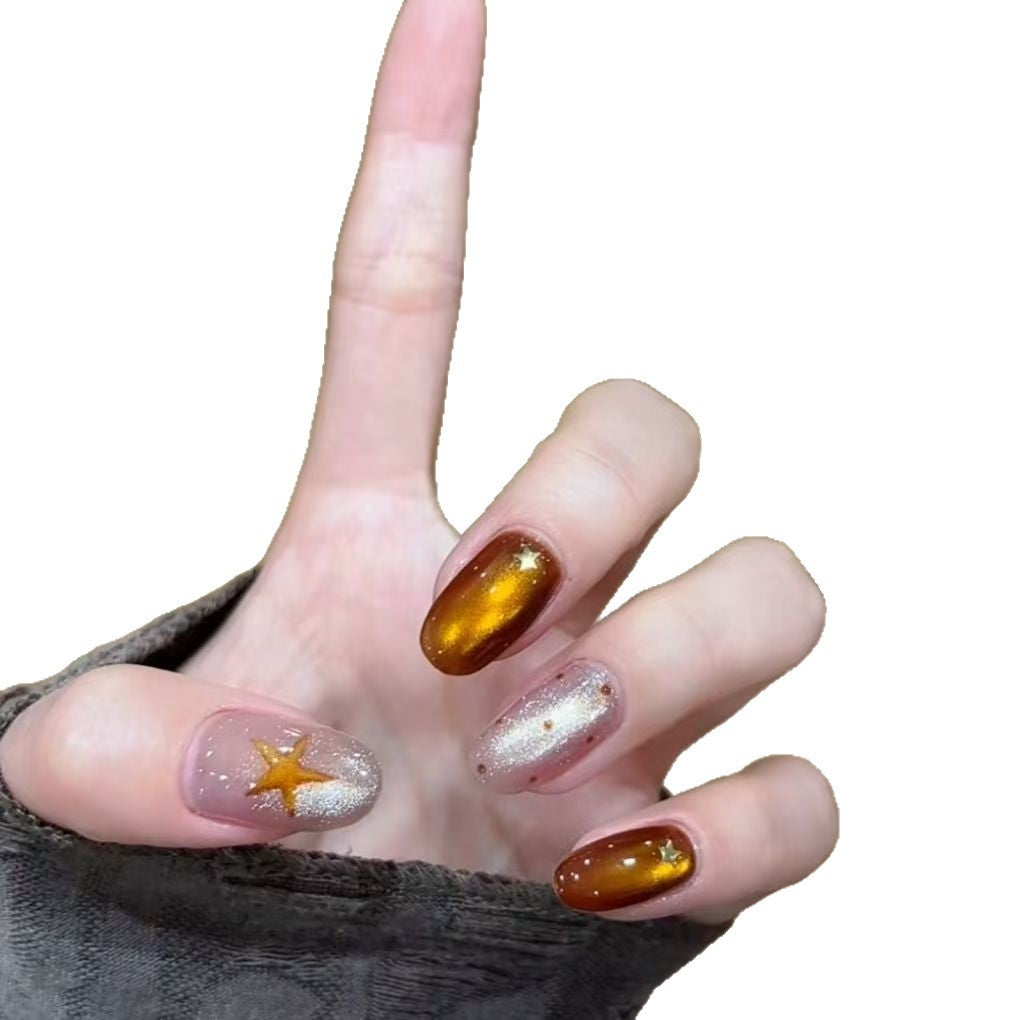 Glittery Ombré Nail Art Extensions
