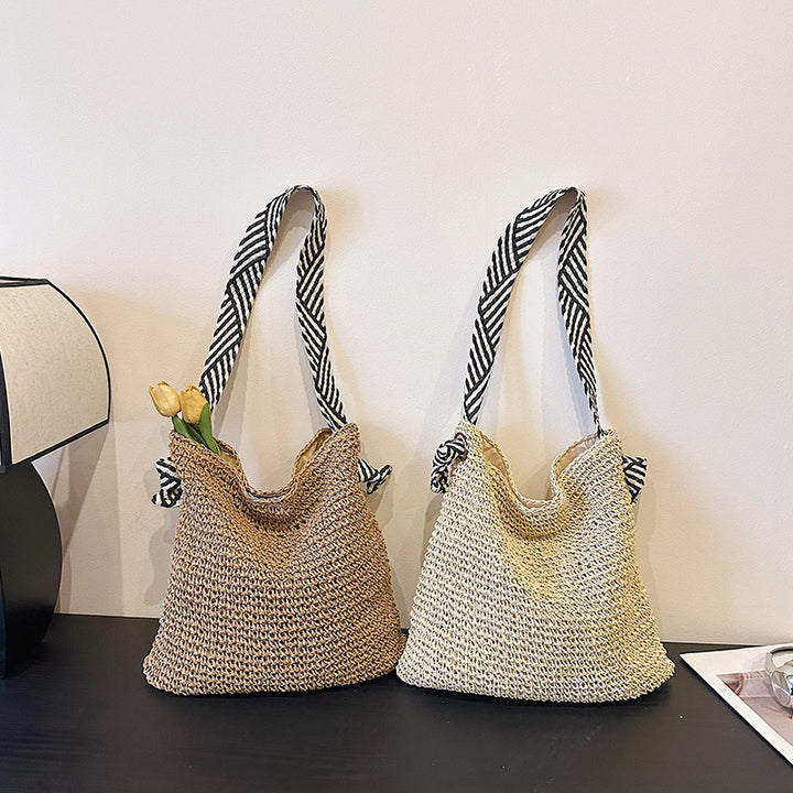 Woven Straw Beach Tote