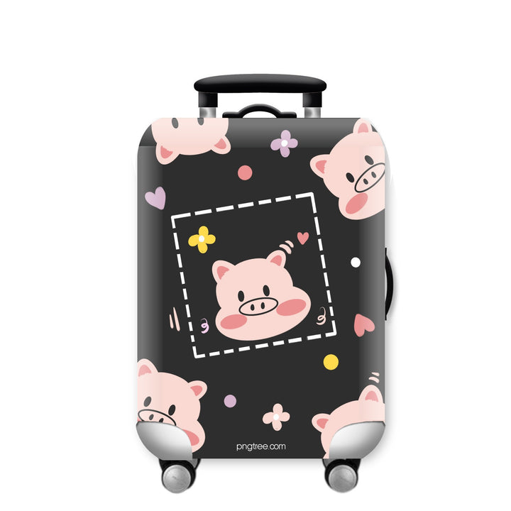 Unisex hard-shell suitcase with funny giraffe design Stornfield