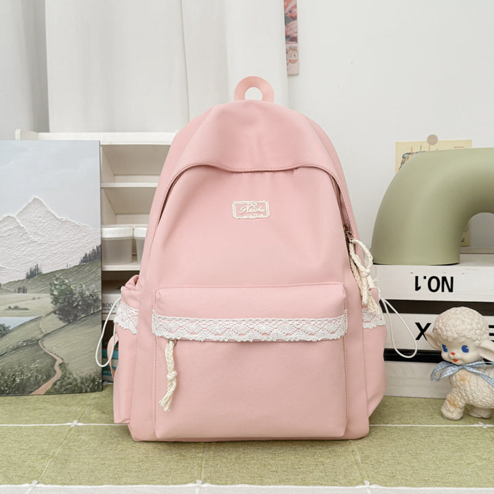 Adorable Lace-Trimmed Backpack Stornfield