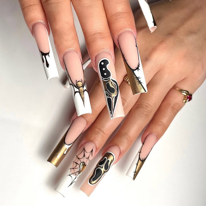 Gothic Themed Press-On Nails Stornfield
