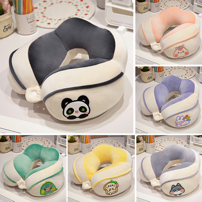 Ergonomic neck pillow with panda motif Stornfield