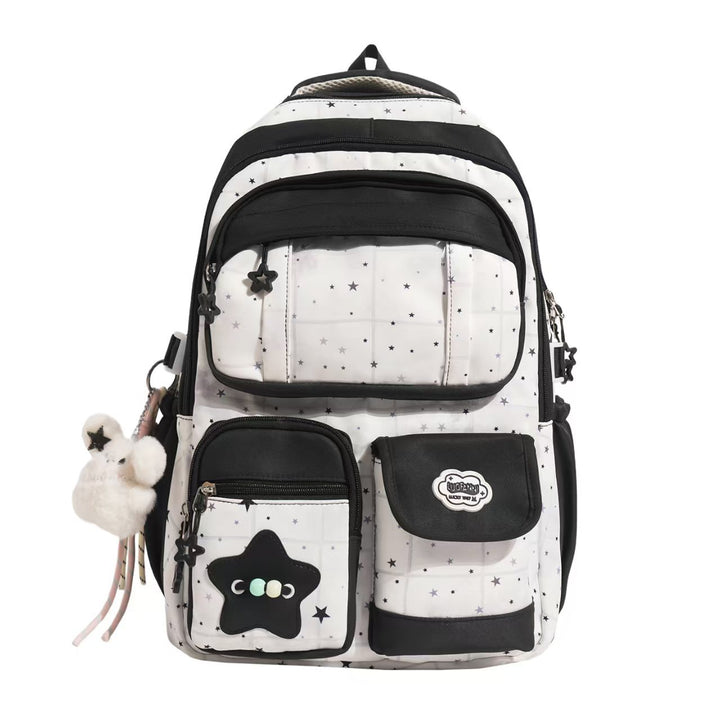 Star-Printed Multi-Functional Backpack Stornfield