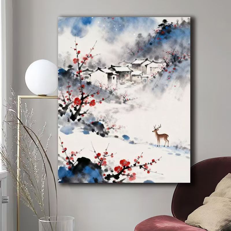 Nature Scene Watercolor Canvas Art Stornfield
