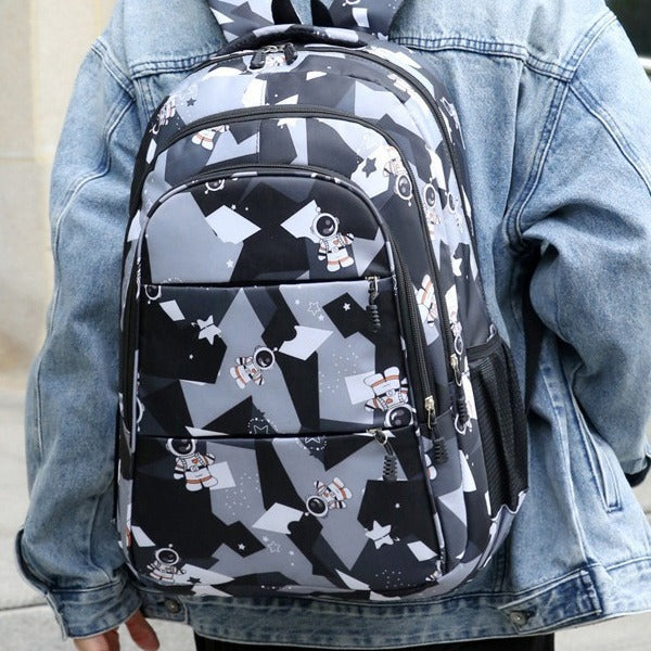 Fashionable school backpack with astronaut motif Stornfield