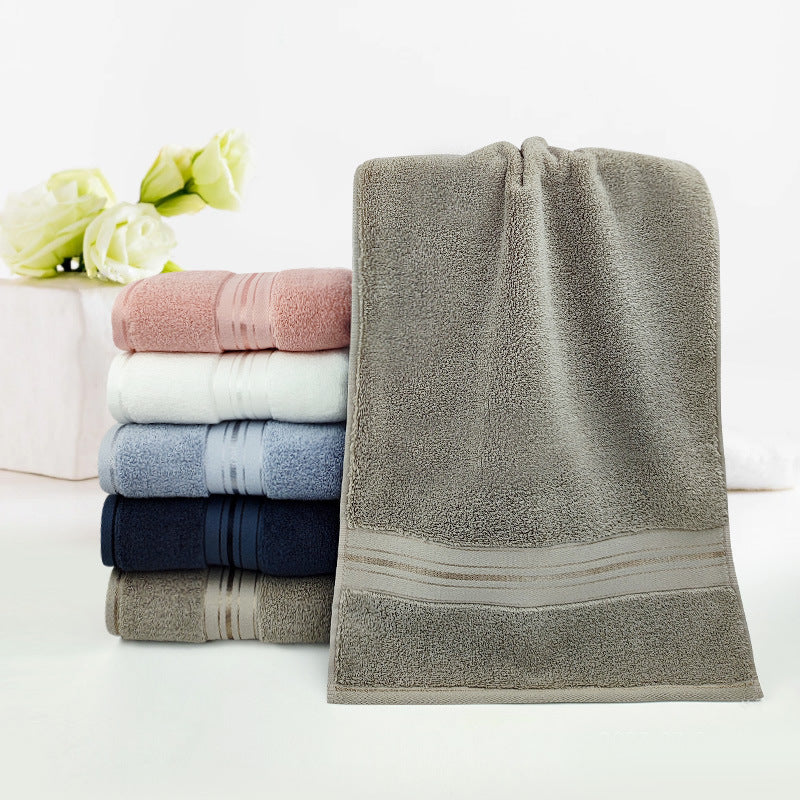 Premium Terry Bath Towel With Elegant Striped Border Stornfield