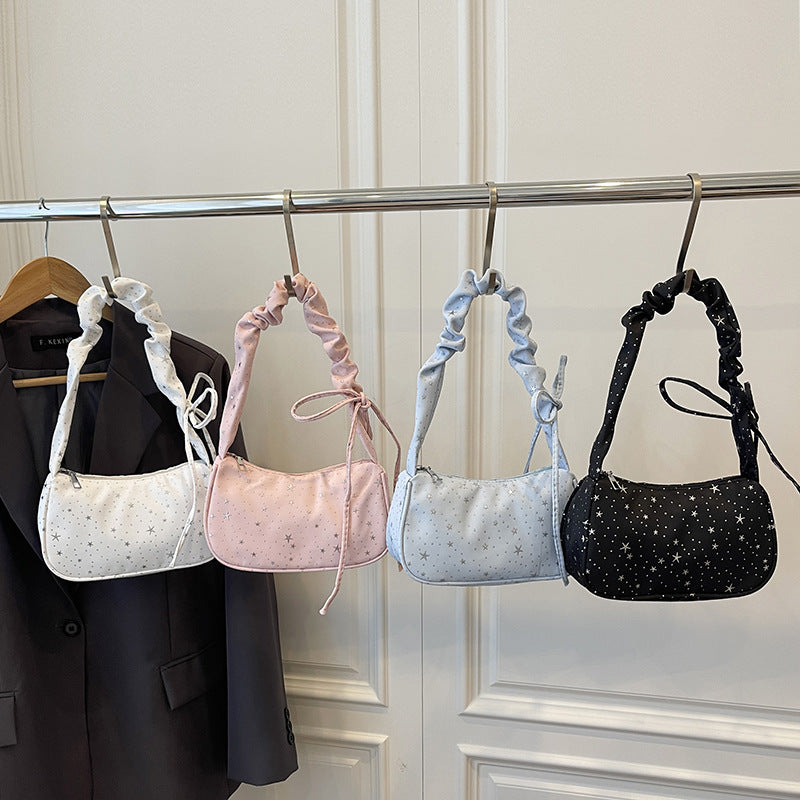 Star-Patterned Mini Handbag