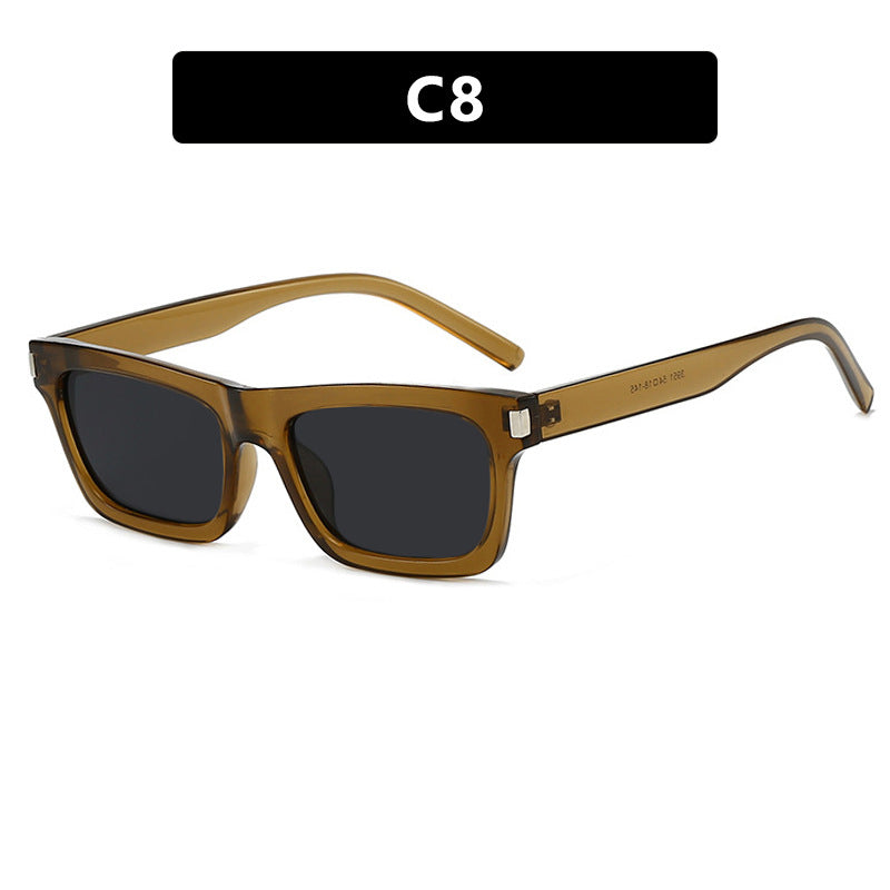 Women's square sunglasses with transparent lenses and stylish design Stornfield