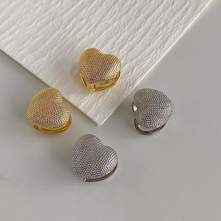 Finely Crafted Heart Stud Earrings Stornfield