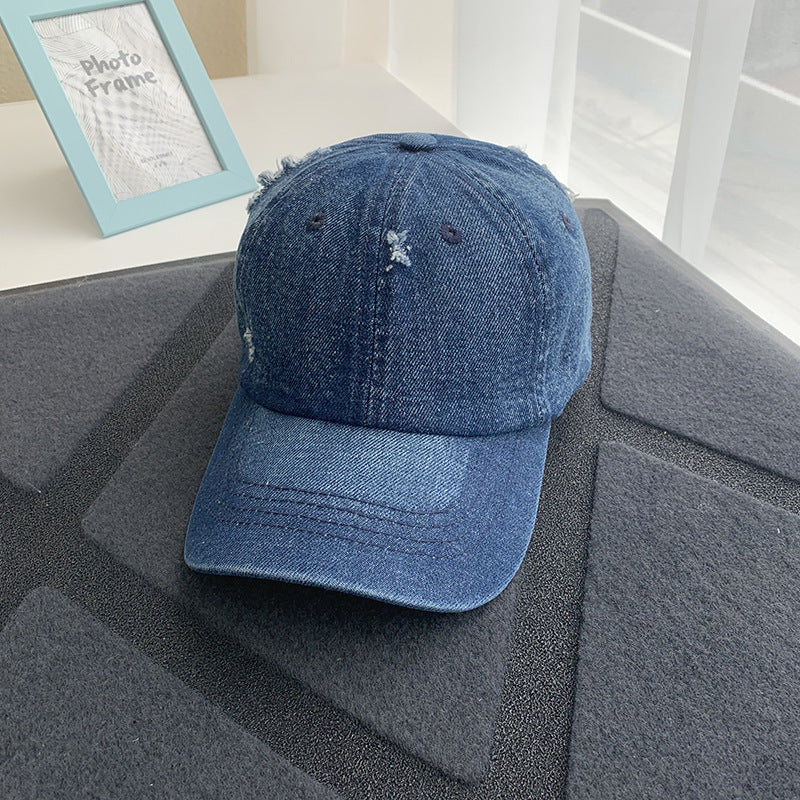 Women's Distressed Denim Baseball Cap Stornfield 1784084168