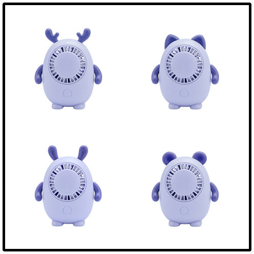 Unisex Portable Hand Fan in Cute Animal Design Stornfield