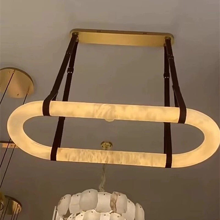 Modern Minimalist Oval Pendant Light