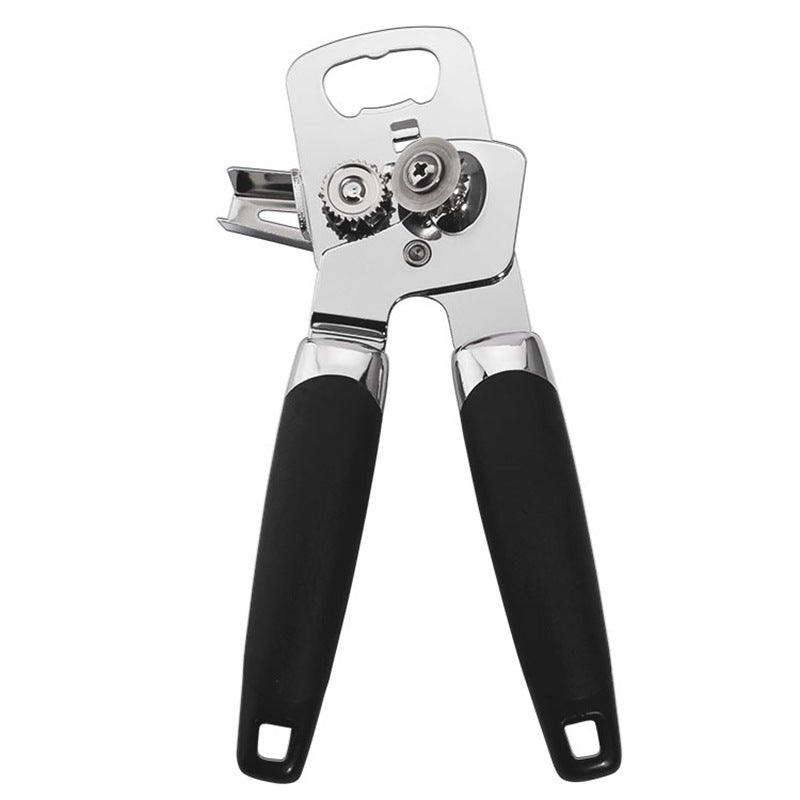Ergonomic Stainless Steel Multi-Function Can and Bottle Opener Stornfield