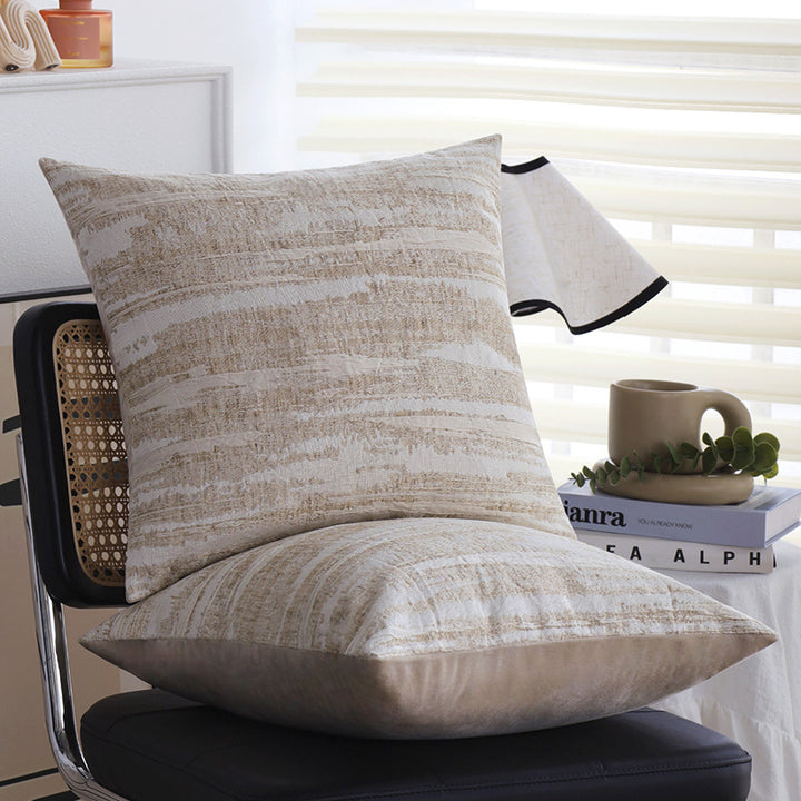 Cozy decorative pillow with textured pattern