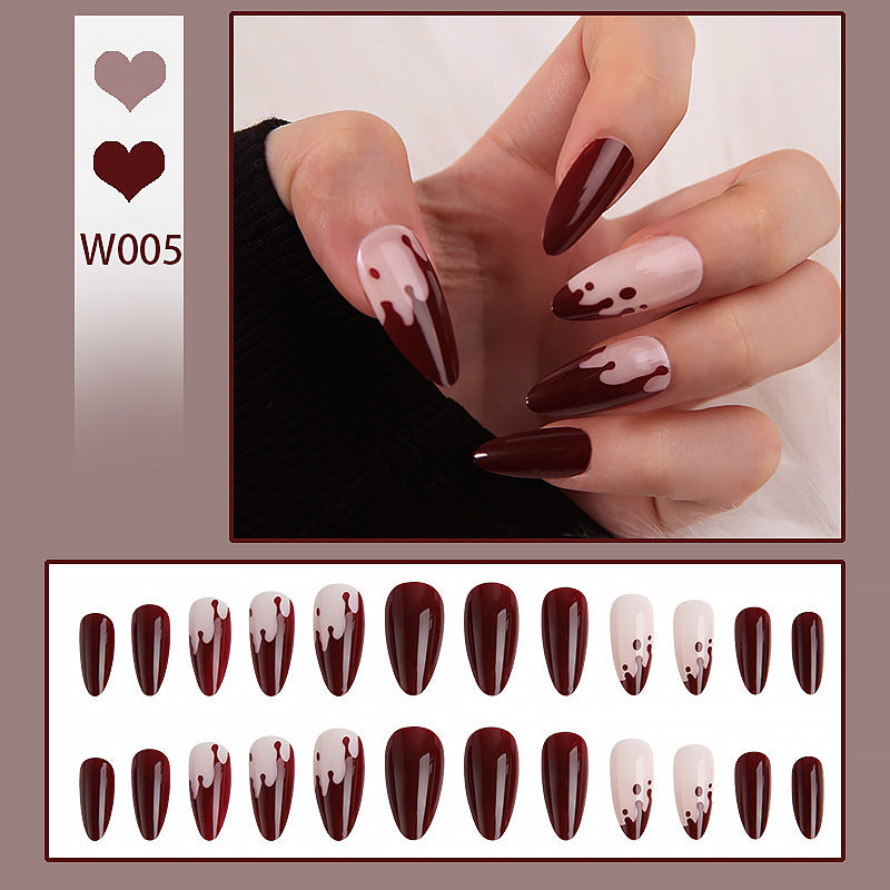 Artful Nail Tips with Drop Design Stornfield