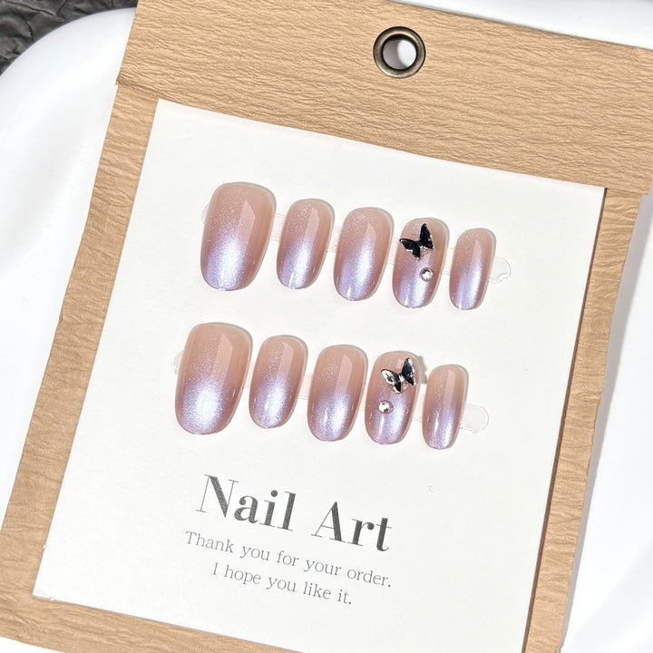 Glamorous Elegant Press-On Nail Set
