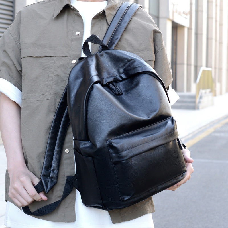 Durable Leather-Accented Daily Backpack Stornfield
