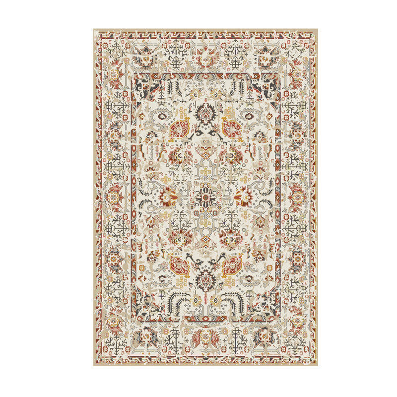 Vintage-Inspired Floral Print Area Rug