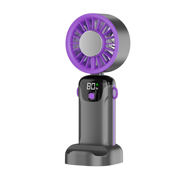Women's portable battery fan with digital display Stornfield