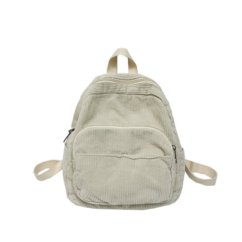 Corduroy Textured School Backpack Stornfield