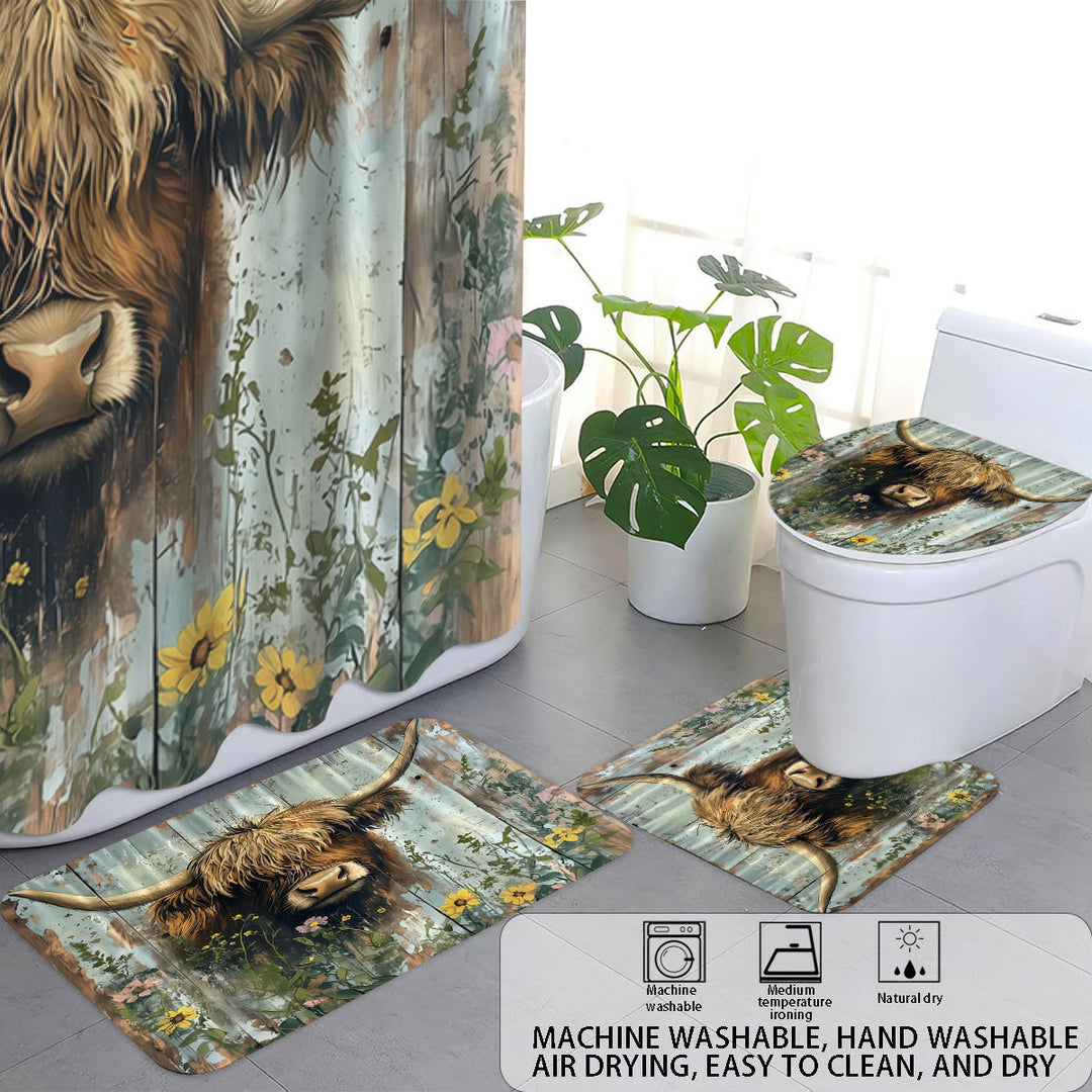 Cute Cow-Themed Digital Bathroom Set Stornfield