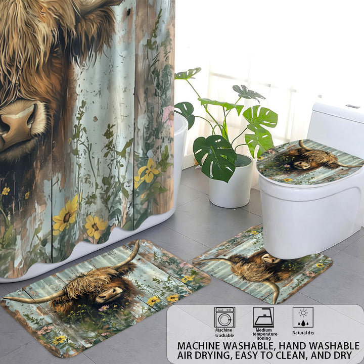 Cute Cow-Themed Digital Bathroom Set Stornfield