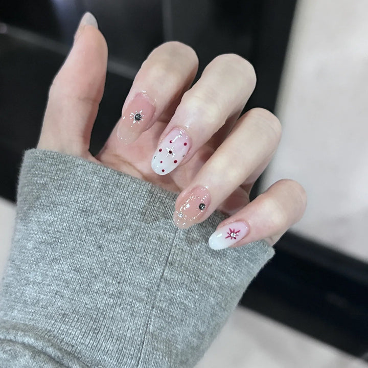 Artistic Press-On Nail Design