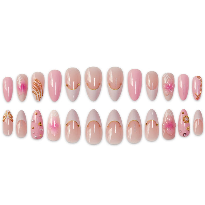 Elegant Floral Stiletto Nail Art Stornfield