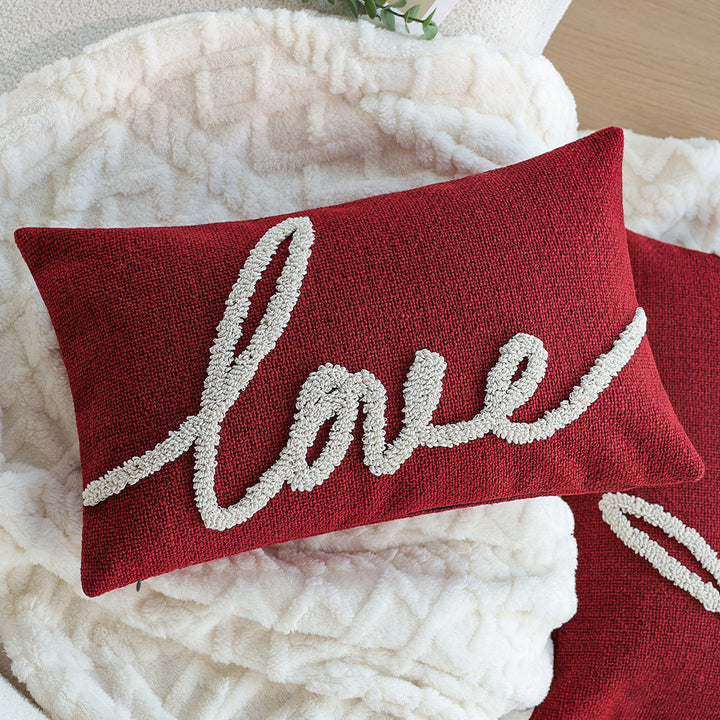 Decorative cushion with love motif