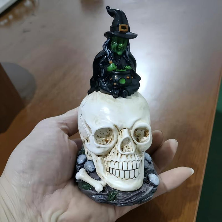 Creepy Witch Head Statue Stornfield