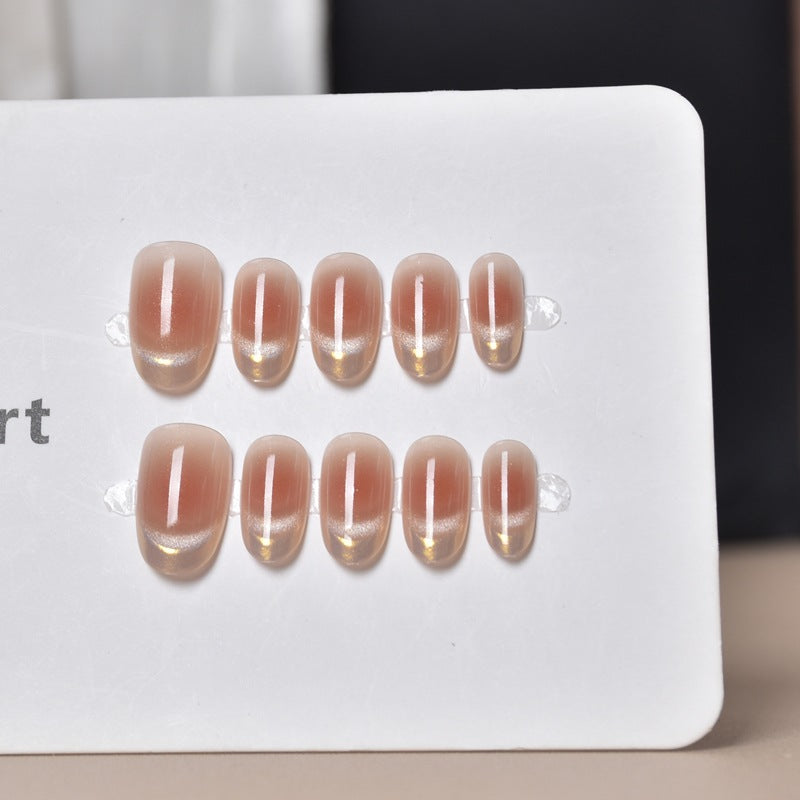 Elegant Glossy Press-On Nail Extensions Stornfield