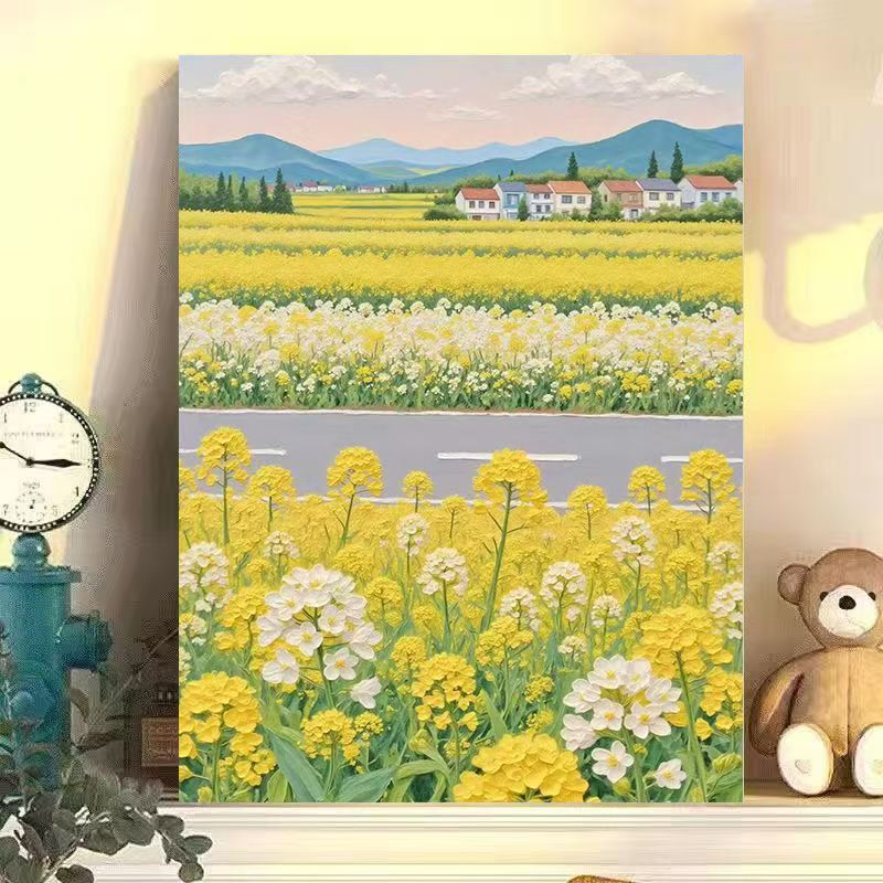 Landscape Floral Canvas Art Print Stornfield