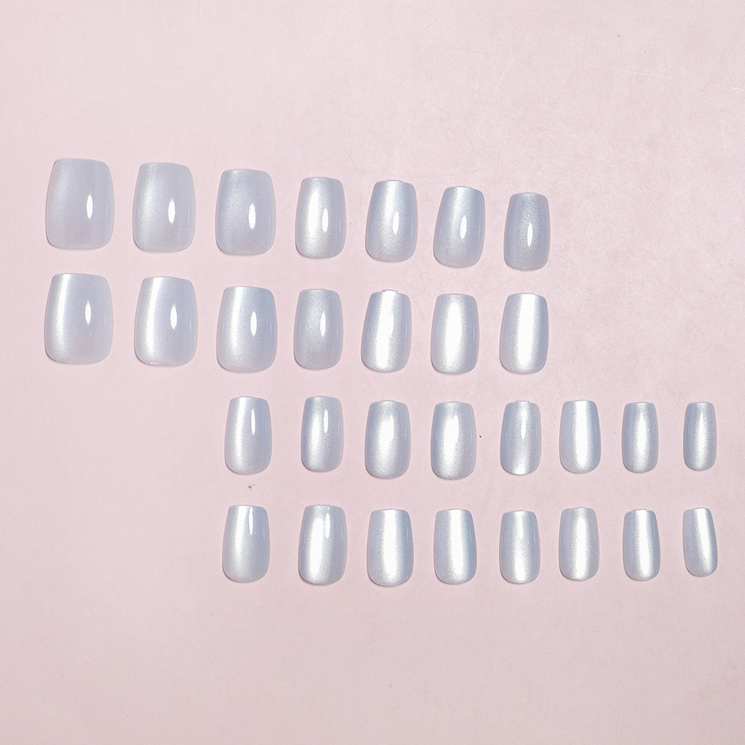 Glossy Reflective Press-On Nails Stornfield