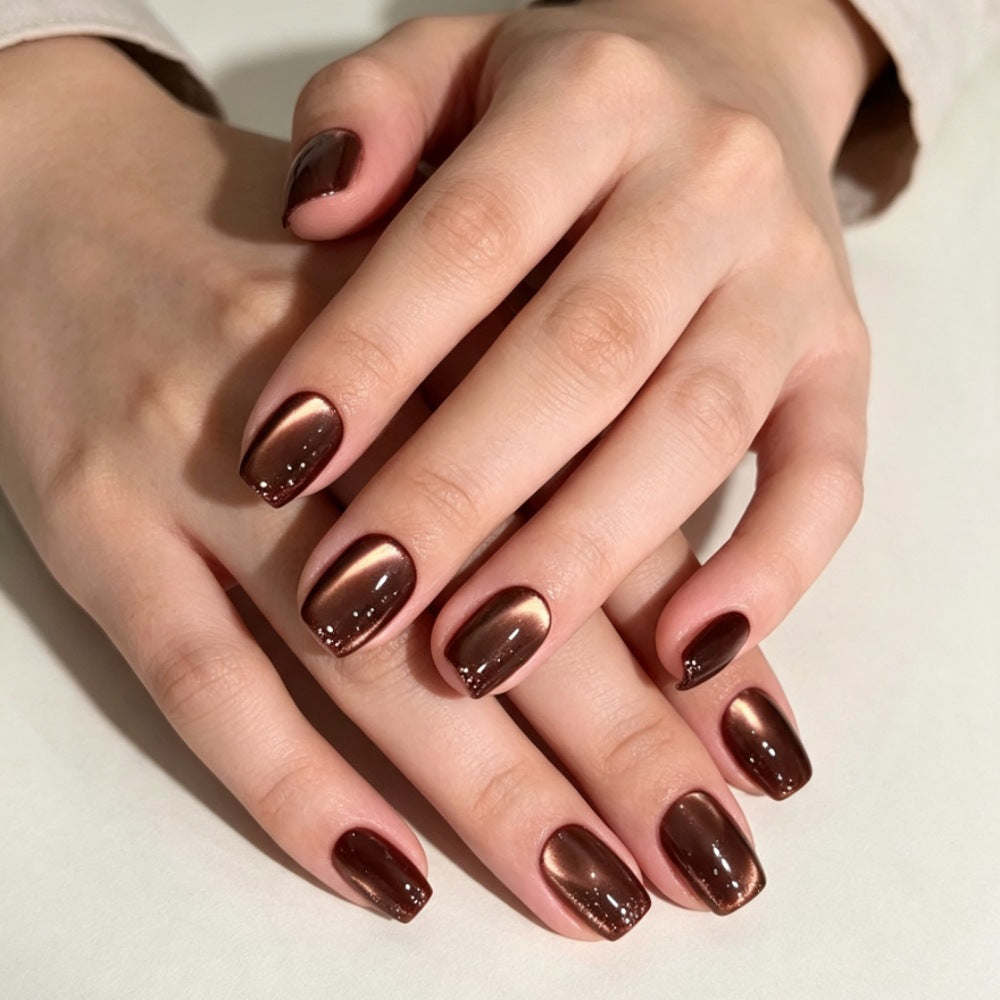 Artificial nails with matte finish and sparkling accents Stornfield