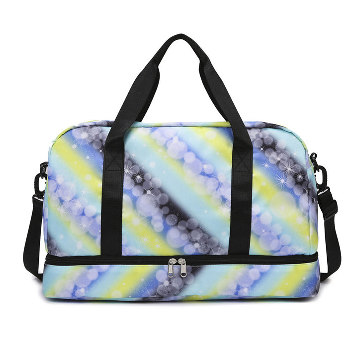 Leisure travel bag with colorful design and multiple compartments Stornfield