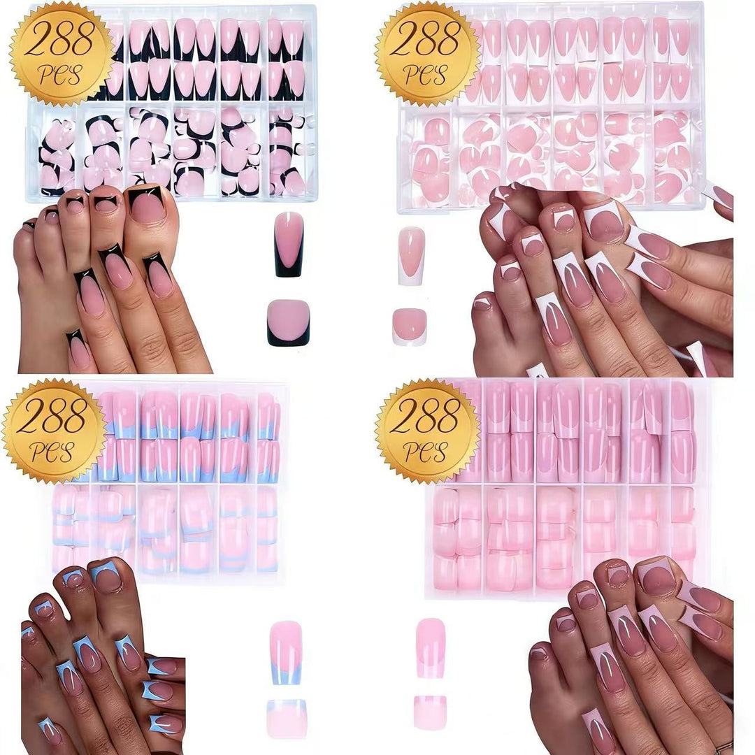 Stylish Press-On Nail Art Set Stornfield