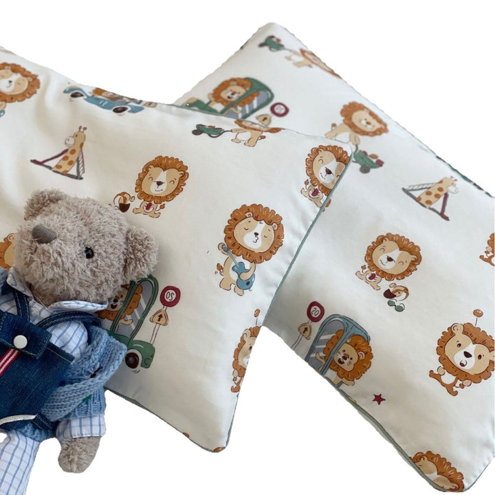 Baby bedding set made of cotton muslin with floral & animal print