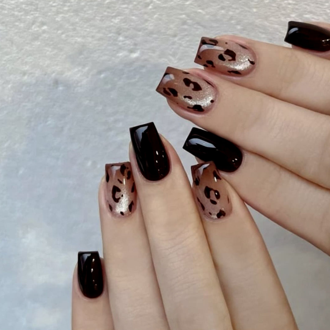 Stylish Animal Print Nail Art Extensions Stornfield