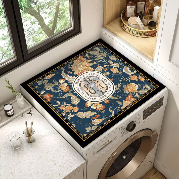 Decorative Floral Laundry Room Counter Mat Stornfield
