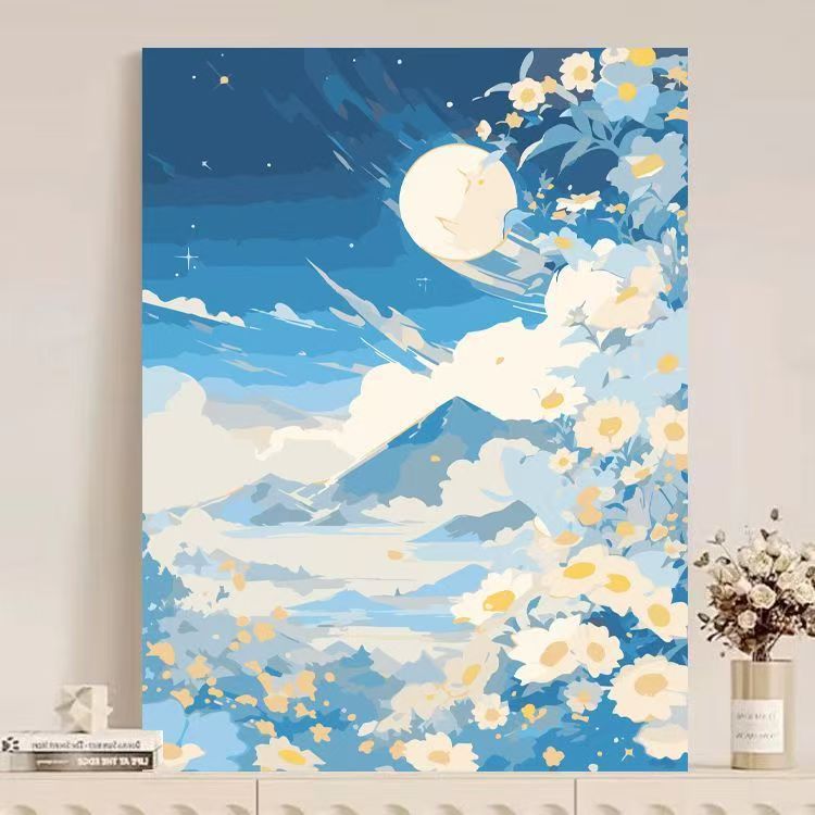 Abstract Mountain Landscape Canvas Art Stornfield