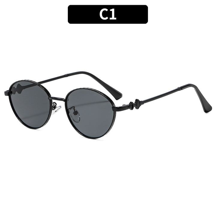 Artistic Oval Frame Sunglasses