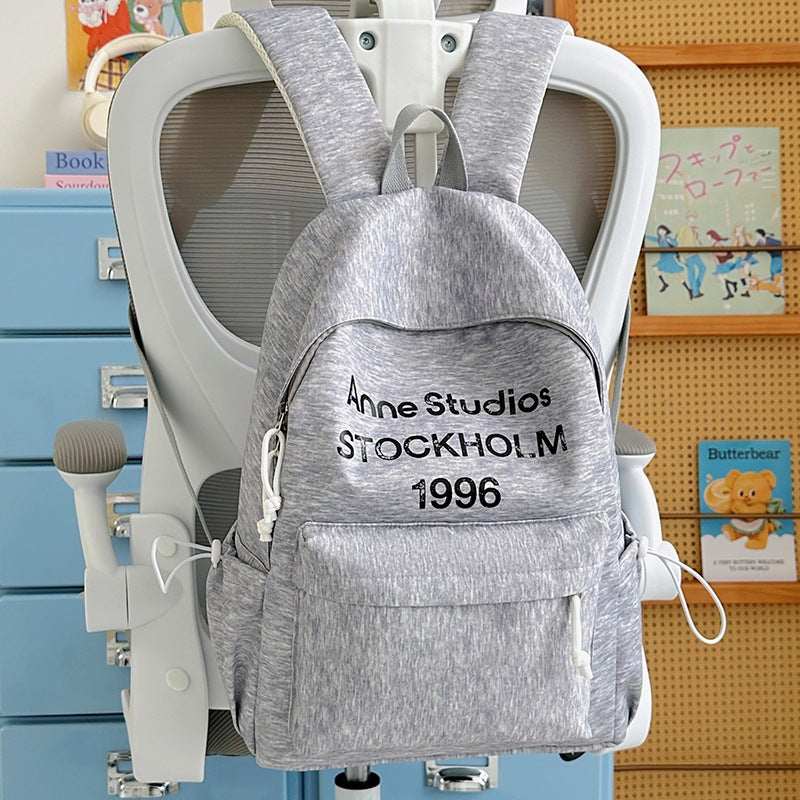 Casual Lightweight Backpack with Cute Plush Charm Stornfield