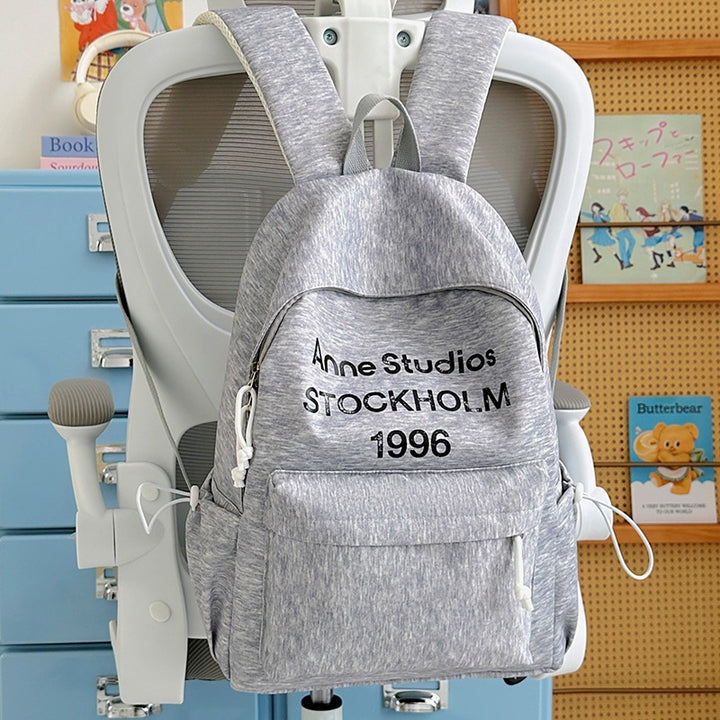 Casual Lightweight Backpack with Cute Plush Charm Stornfield