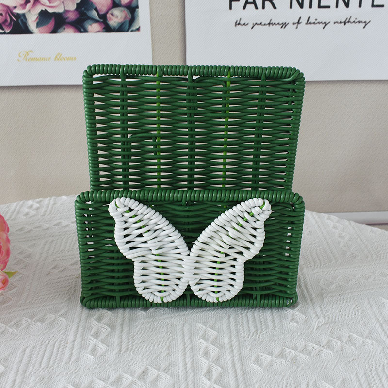 Decorative Butterfly Woven Storage Basket Stornfield