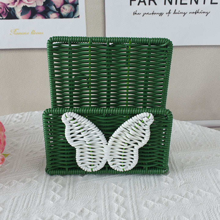 Decorative Butterfly Woven Storage Basket Stornfield