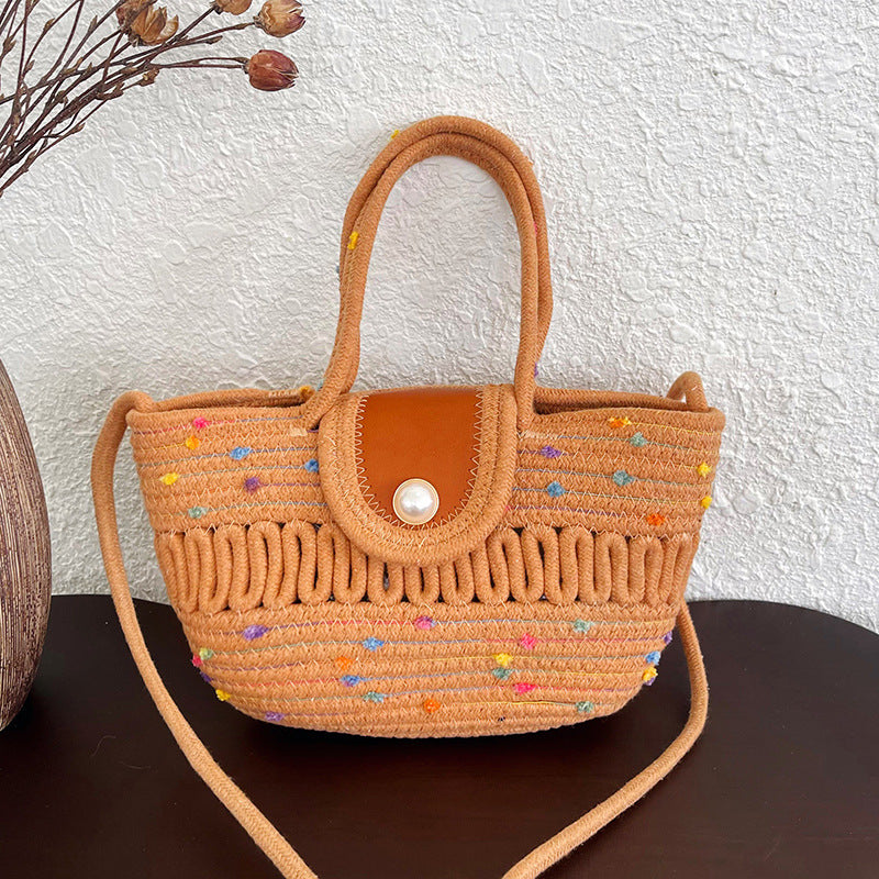 WoCharming Woven Mini Tote Bag Stornfield